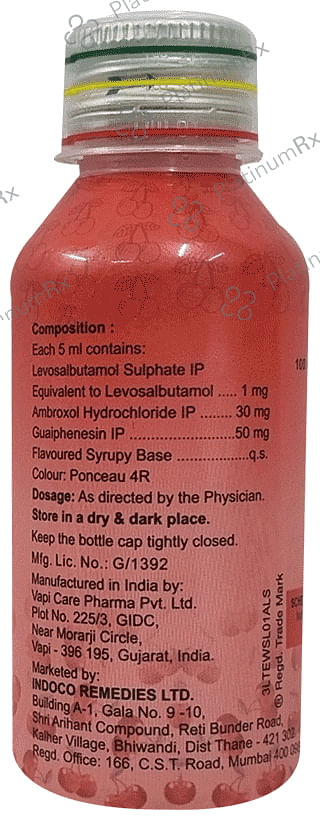 Tuspel LS 1 Cherry 15/50/1mg Expectorant 100ml