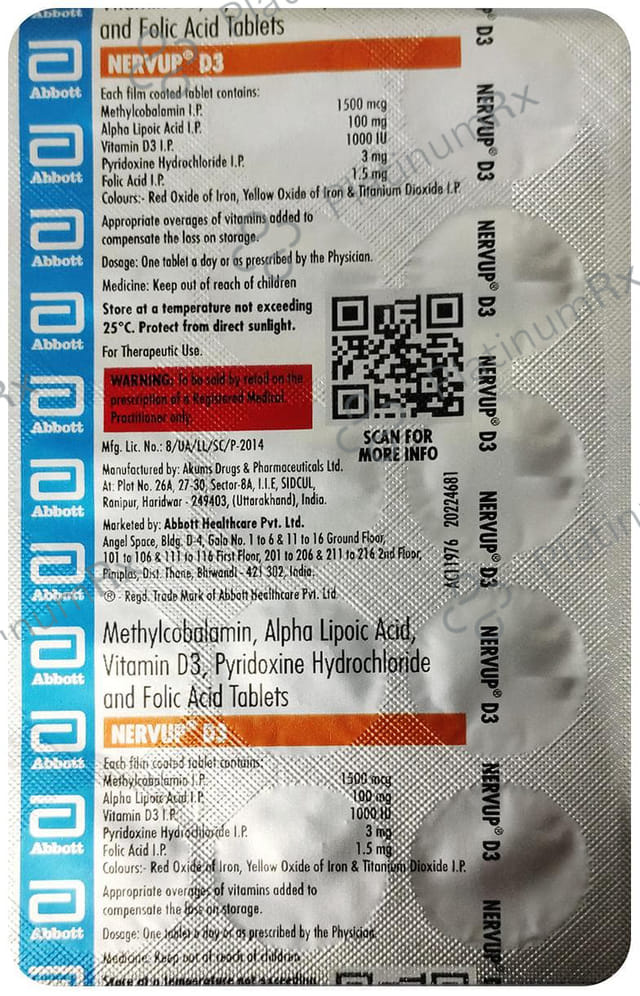 Nervup D3 Tablet 15s