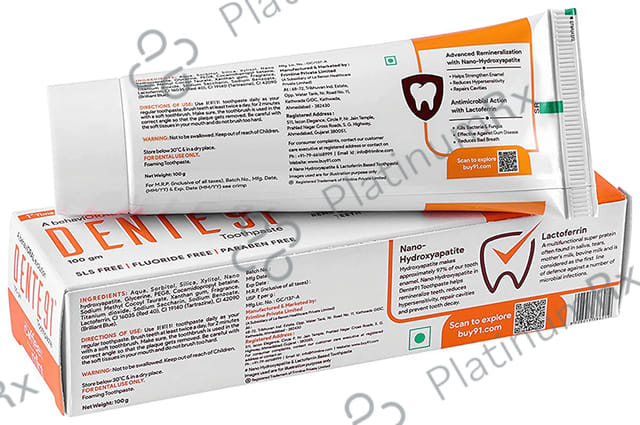 Dente 91 Coffee & Mint Toothpaste 100gm