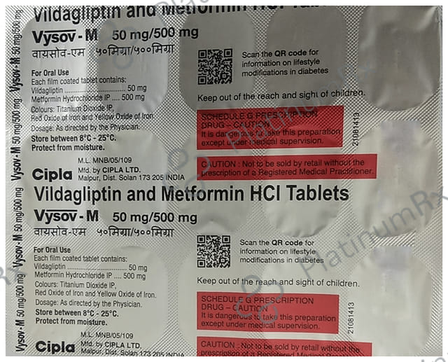 Vysov M 500/50mg Tablet 15s