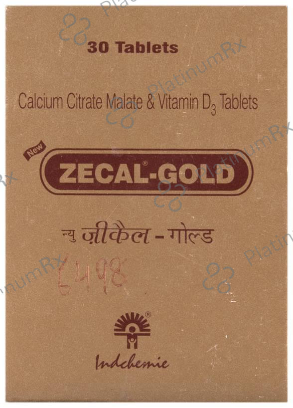 New Zecal Gold 250mg/0.25mcg Tablet 30s