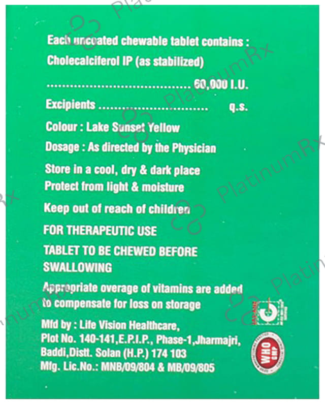 Ostophyte 60K Chewable Orange Tablet 4s