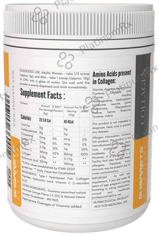 Sharrets CPH+ Fish Collagen Orange
