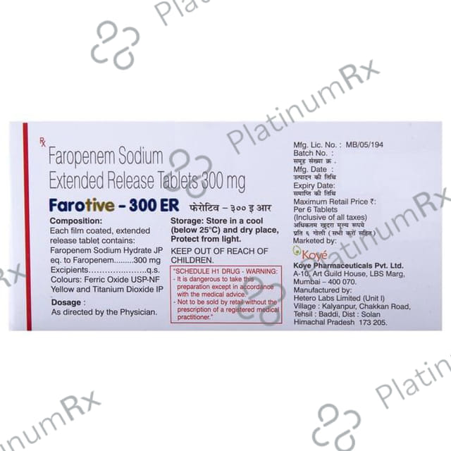 Farotive ER 300mg Tablet 6s