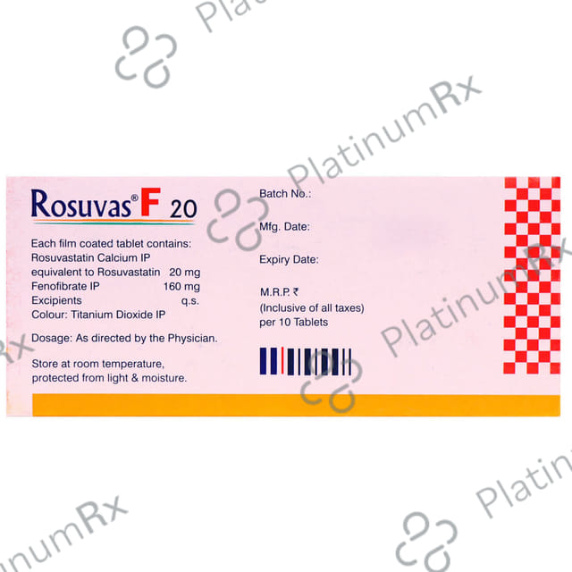 Rosuvas F 10/160mg Tablet 10s
