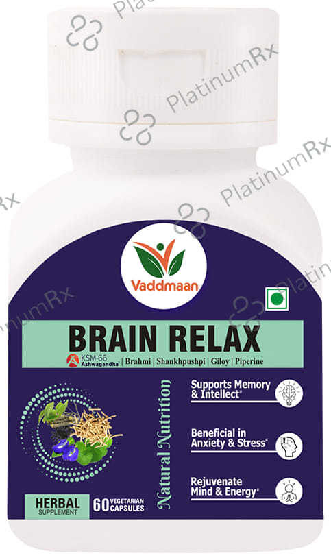 Vaddmaan Brain Relax Vegetarian Capsules