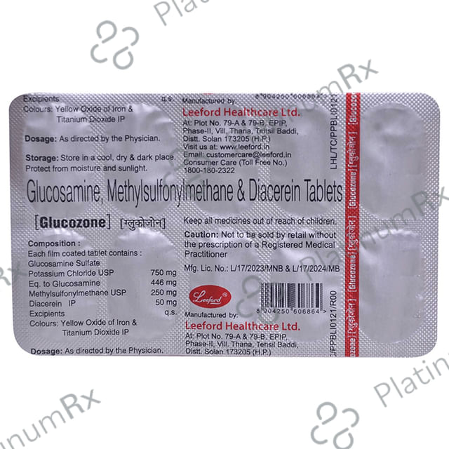 Glucozone 50/750/250mg Tablet 10s