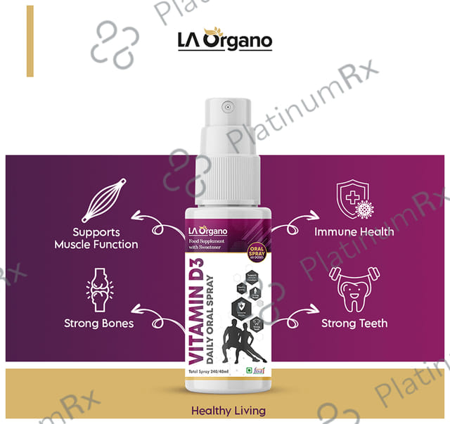 LA Organo Vitamin D3 Daily Oral Spray
