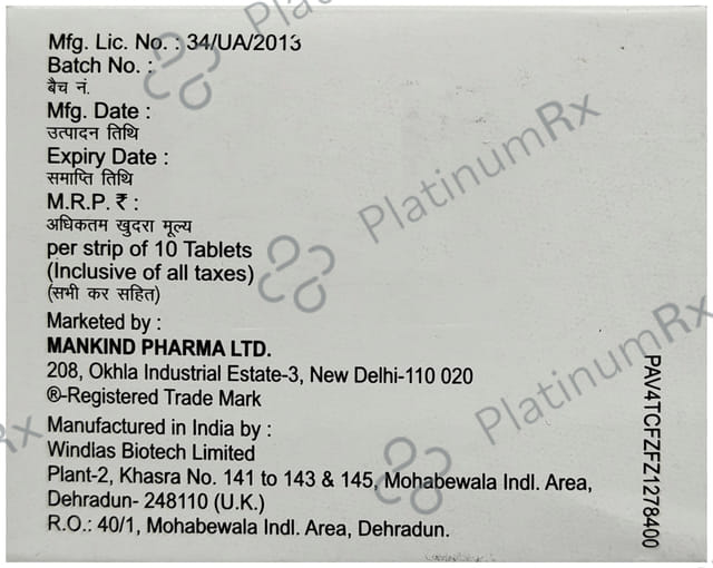 Glizid MV 500/80/0.2mg Tablet SR 10s