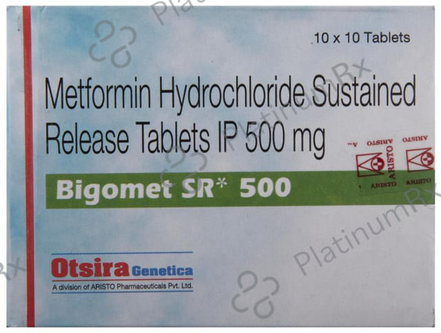 Bigomet SR 500mg Tablet 10s