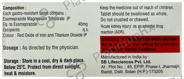 Scus 40mg Tablet 10s