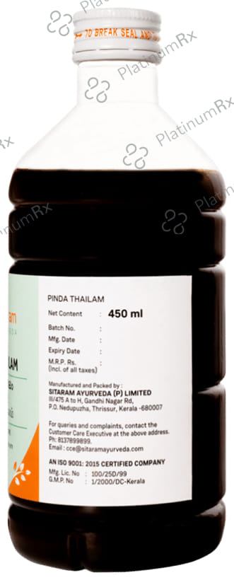 Sitaram Ayurveda Pinda Thailam 450 ml