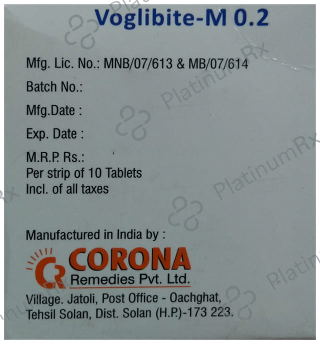 Voglibite M 0.2mg Tablet SR 10s