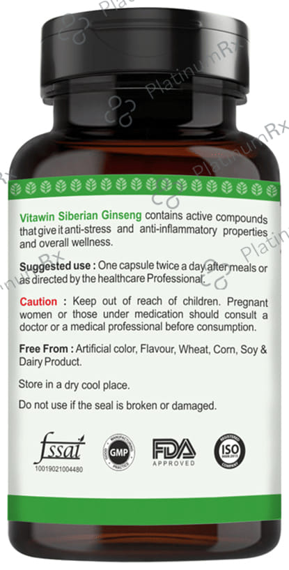 Vitawin Siberian Ginseng Vegetarian Capsule