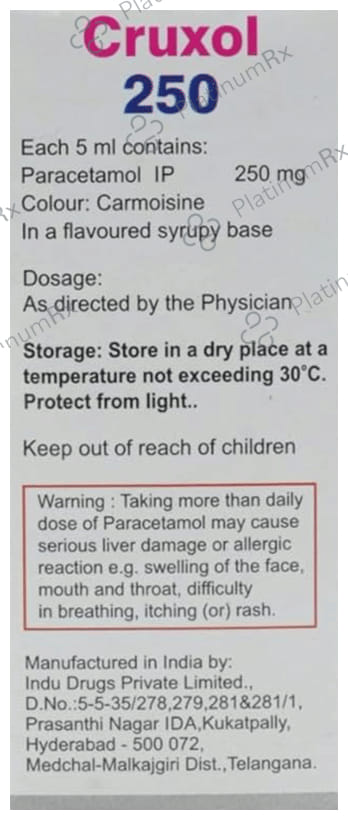Cruxol 250mg Syrup 60ml