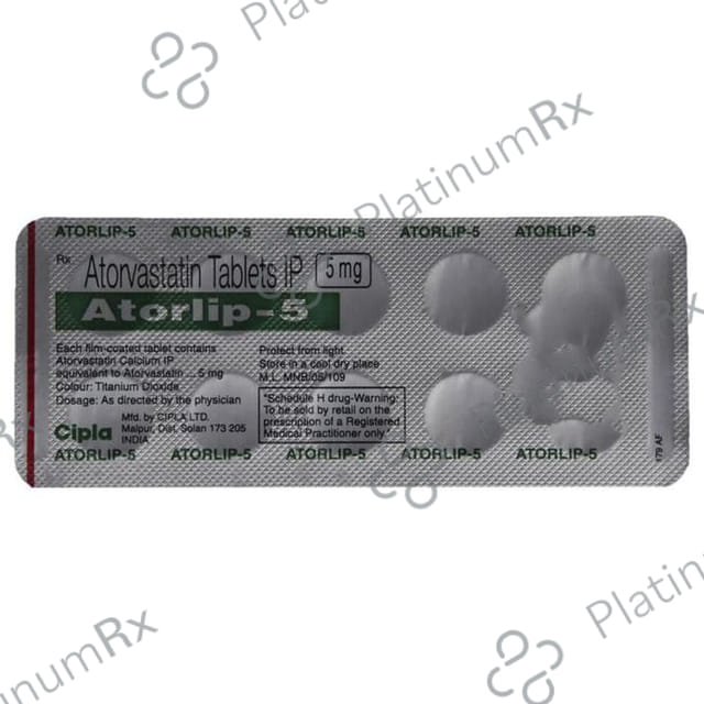 Atorlip 5mg Tablet 15s