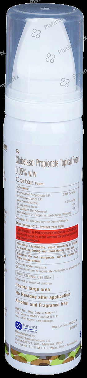 Cortaz 0.05% Foam 50gm