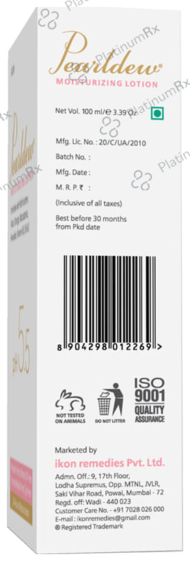 Pearldew Moisturizing Lotion PH5.5 (100ml Each) 3 Tubes