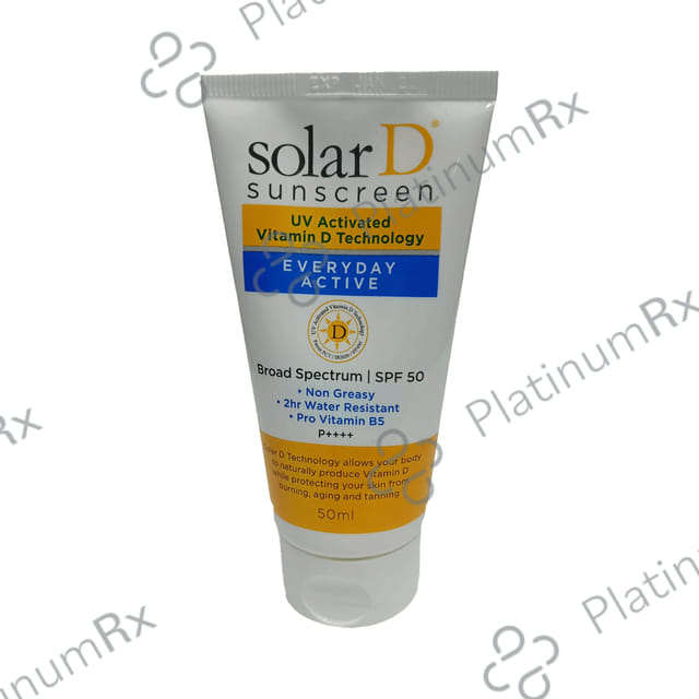 Solar D SPF 50 Sunscreen 50ml