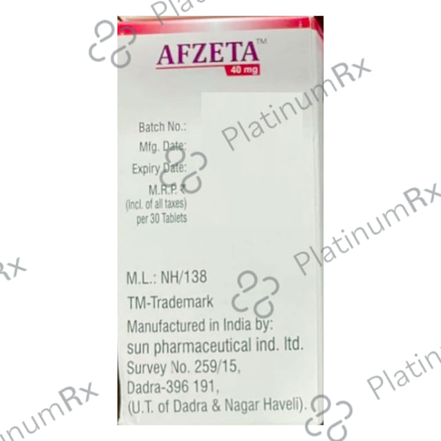 Afzeta 40mg Tablet 30s