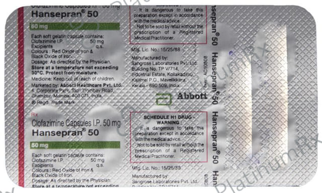 Hansepran 50mg Capsule 10s