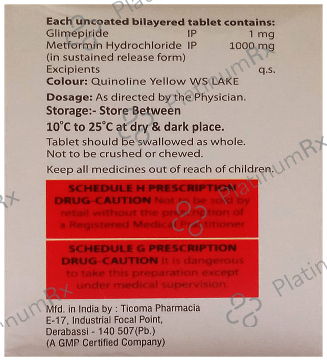 Glyxer M 1mg Forte Tablet SR 15s