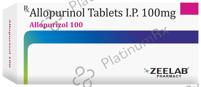 Allopurizol 100mg Tablet 10s