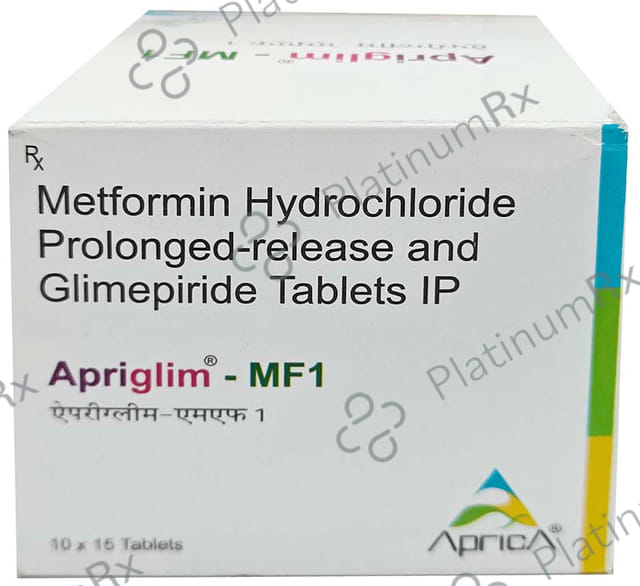 Apriglim MF 1 Tablet PR 15s