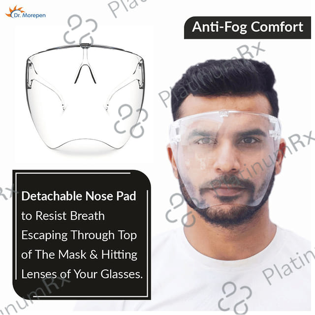 Dr. Morepen Goggle Style Face Shield Free Size