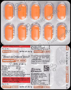 Mahacef OZ New 200/500mg Tablet 10s