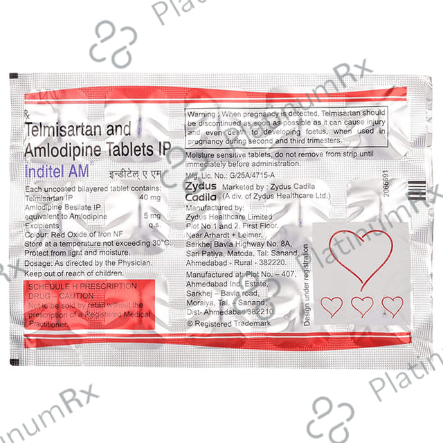 Inditel AM 40/5mg Tablet 10s