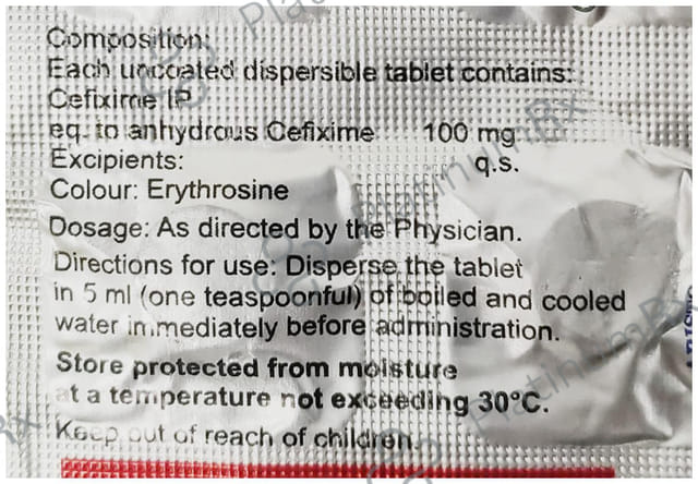 Maxicef O 100mg Tablet DT 10s