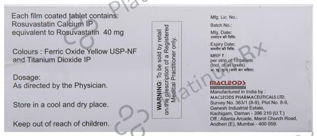 Rosumac 40mg Tablet 10s