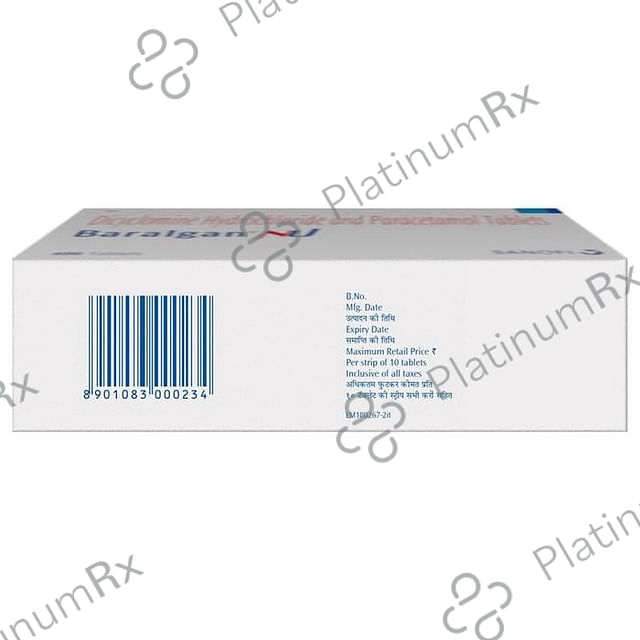 Baralgan NU 20/500mg Tablet 10s