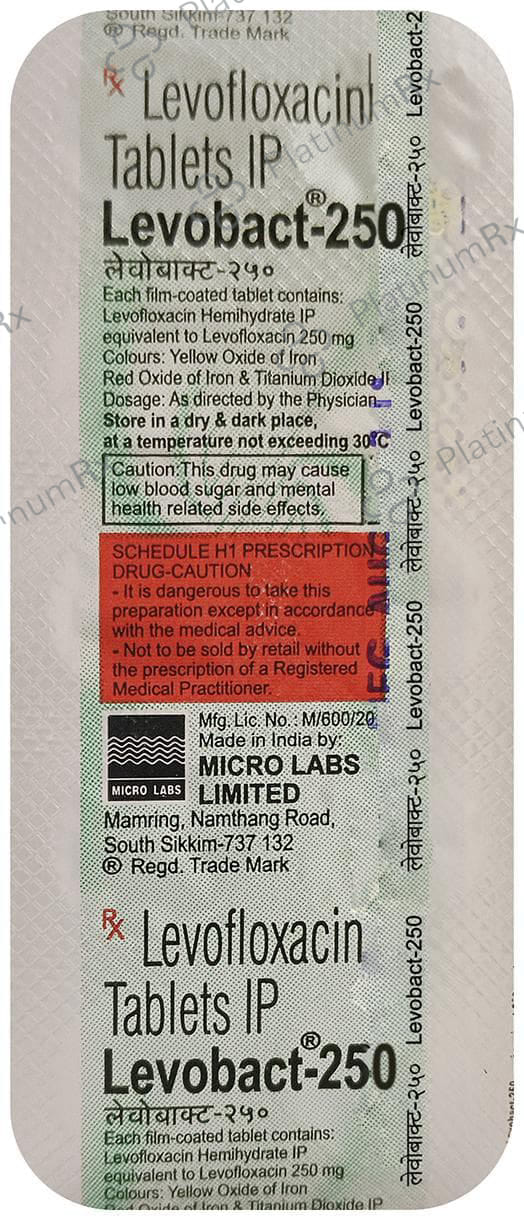 Levobact 250mg Tablet 10s