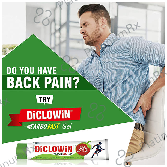Diclowin Carbofast Pain Relief Gel 30gm