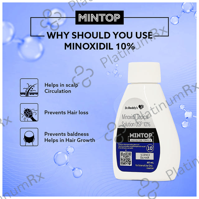 Mintop Forte 10% Hair Restore Formula Lotion 60ml