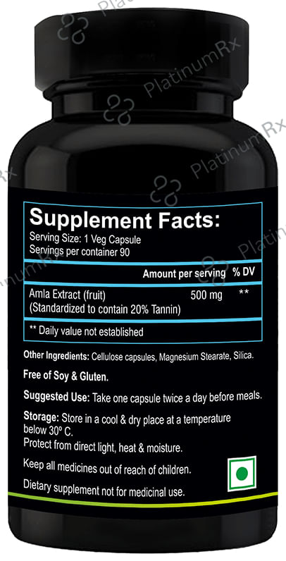 Nutriosys Amla 500mg Veg Capsule
