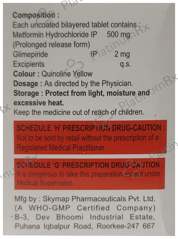 Glimpro M2/500mg SR Tablet 10s