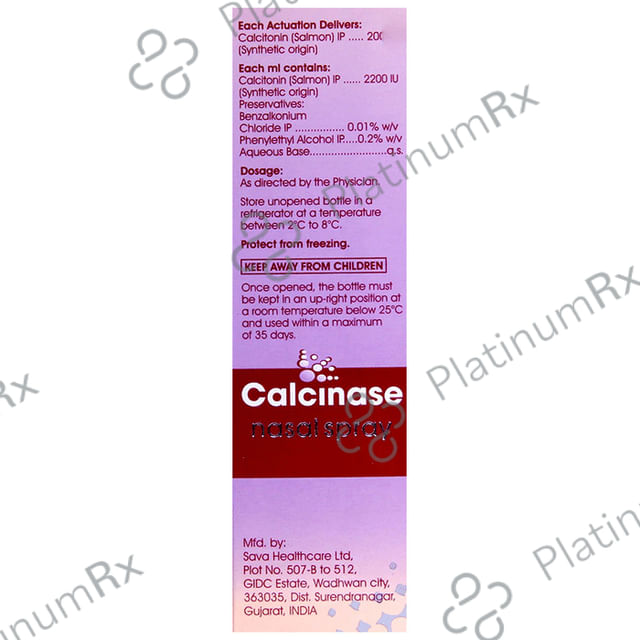 Calcinase 200IU Nasal Spray 3.7ml