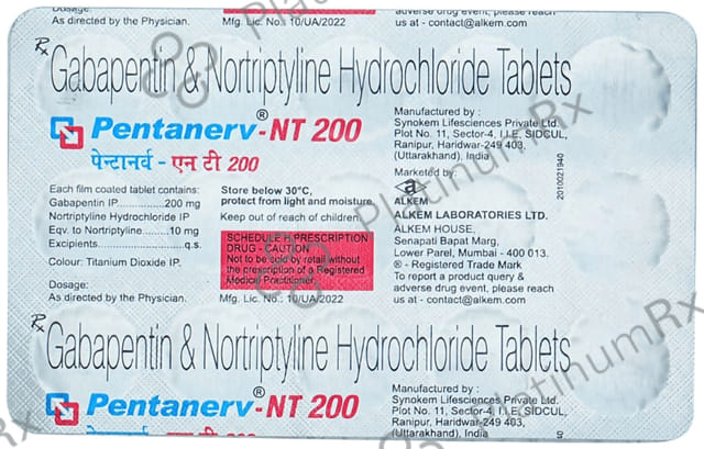 Pentanerv NT 200/10mg Tablet 15s