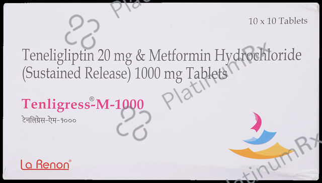 Tenligress M 1000/20mg Tablet 10s