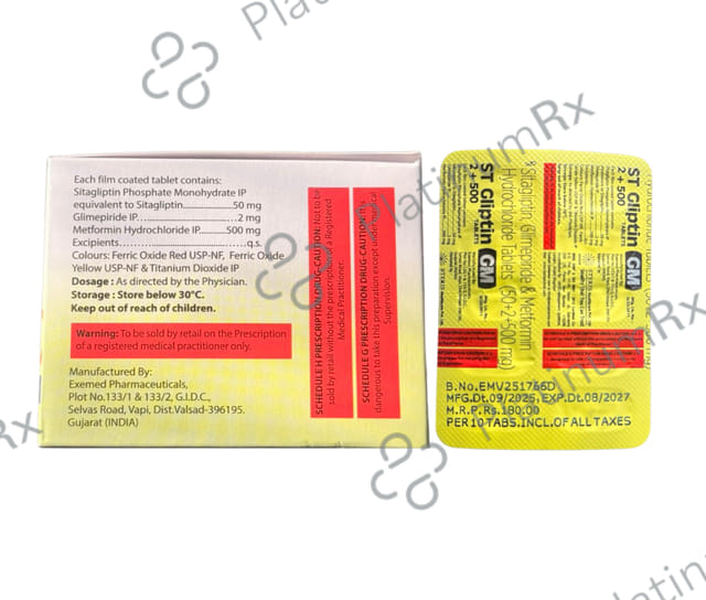 ST Gliptin GM 2/500mg Tablet 10s