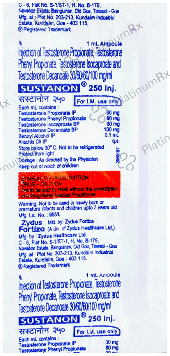 Sustanon 250mg Injection 1ml