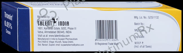 Tronin 0.05% Cream 20gm