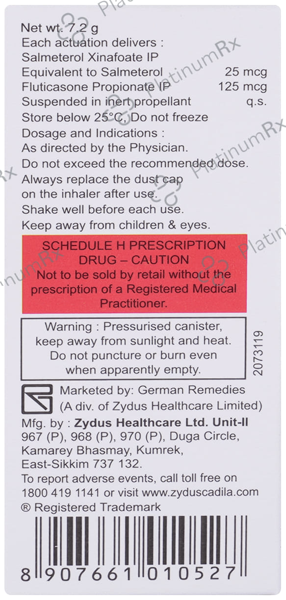 ForAir 125/25mcg CFC Free Inhaler 120MDI
