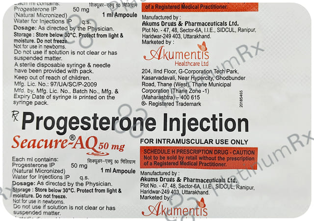 Seacure AQ 50mg Injection 1ml