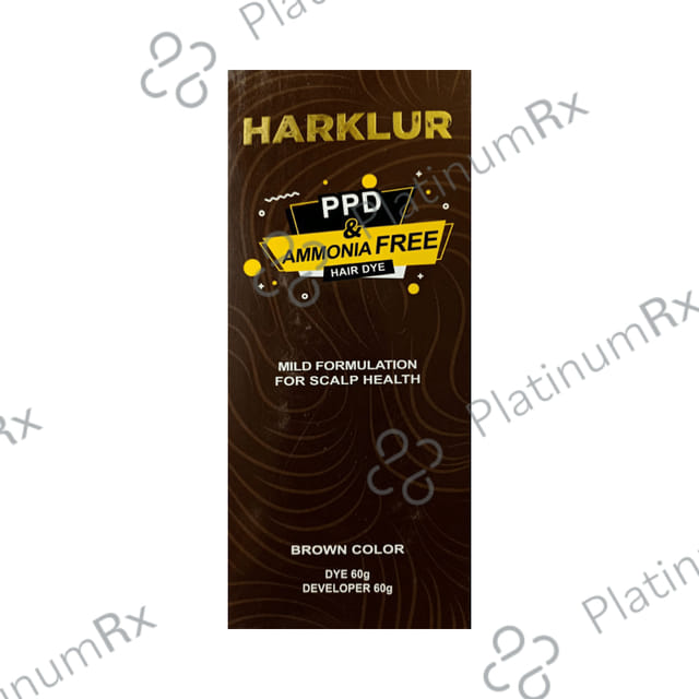 Harklur PPD & Ammonia Free Hair Dye Brown 60gm