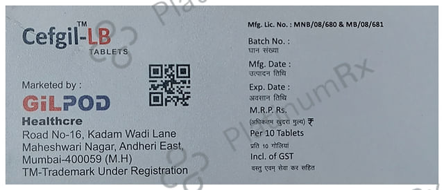 Cefgil LB Tablet DT 10s