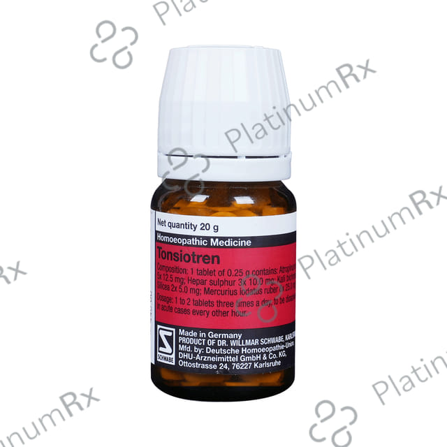 Dr Willmar Schwabe Germany Tonsiotren Tablet